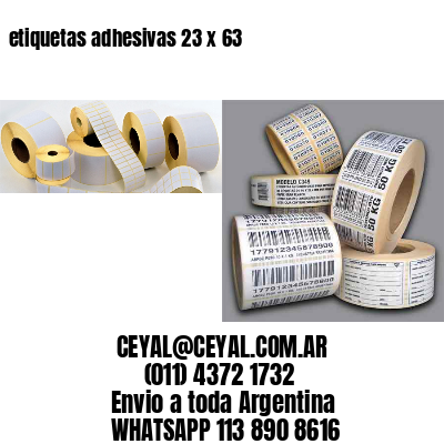 etiquetas adhesivas 23 x 63
