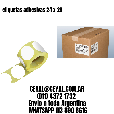 etiquetas adhesivas 24 x 26