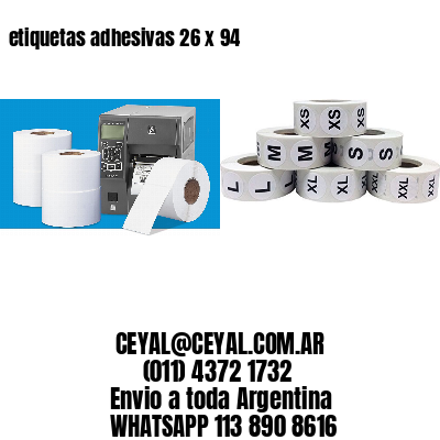 etiquetas adhesivas 26 x 94