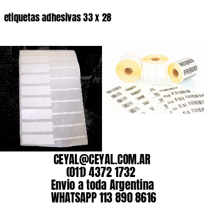 etiquetas adhesivas 33 x 28
