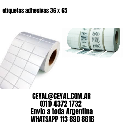 etiquetas adhesivas 36 x 65