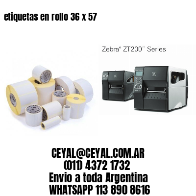 etiquetas en rollo 36 x 57