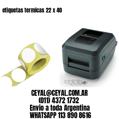 etiquetas termicas 22 x 40