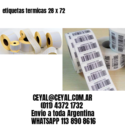 etiquetas termicas 28 x 72