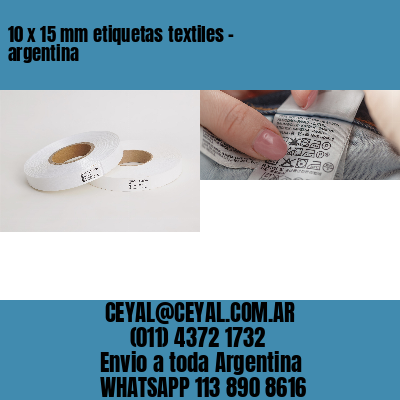 10 x 15 mm etiquetas textiles – argentina