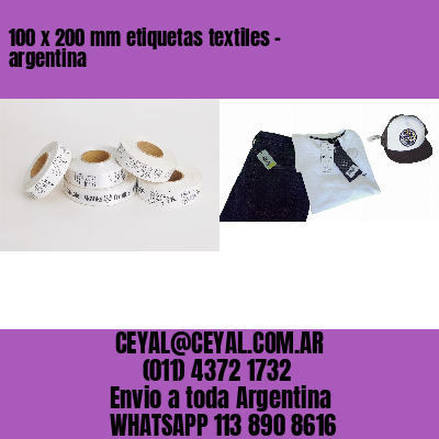 100 x 200 mm etiquetas textiles – argentina