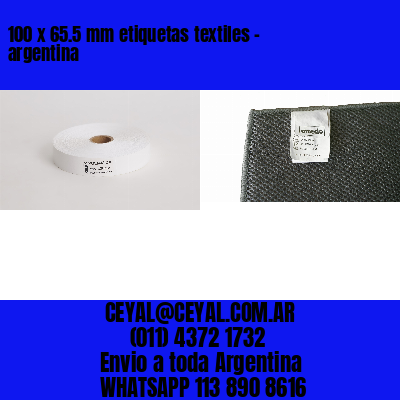 100 x 65.5 mm etiquetas textiles – argentina