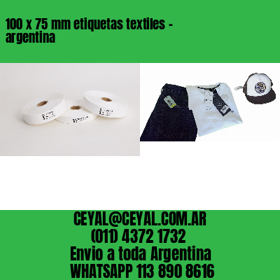 100 x 75 mm etiquetas textiles – argentina