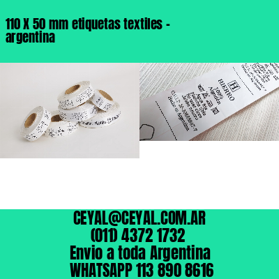 110 X 50 mm etiquetas textiles – argentina