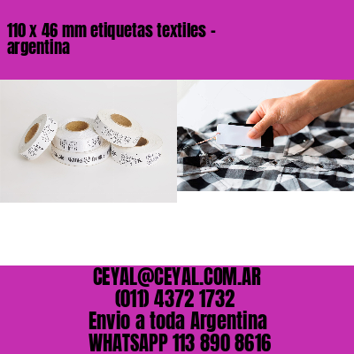110 x 46 mm etiquetas textiles – argentina