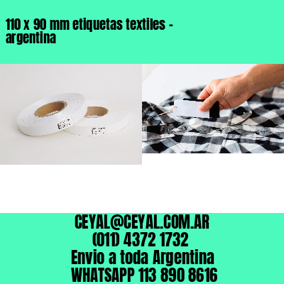 110 x 90 mm etiquetas textiles – argentina
