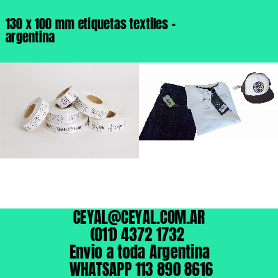 130 x 100 mm etiquetas textiles - argentina