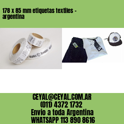 178 x 85 mm etiquetas textiles – argentina