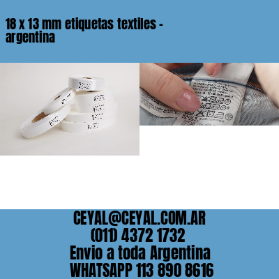 18 x 13 mm etiquetas textiles – argentina