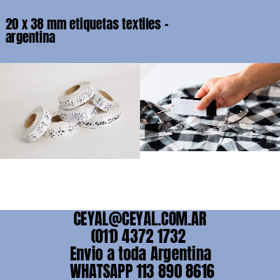 20 x 38 mm etiquetas textiles – argentina
