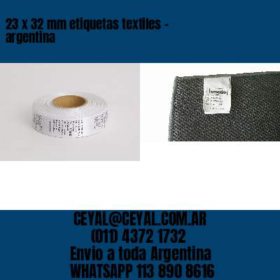23 x 32 mm etiquetas textiles - argentina