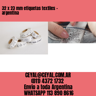 32 x 23 mm etiquetas textiles – argentina