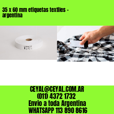 35 x 60 mm etiquetas textiles – argentina