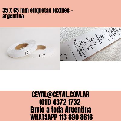 35 x 65 mm etiquetas textiles – argentina
