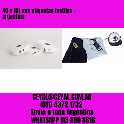 40 x 101 mm etiquetas textiles – argentina