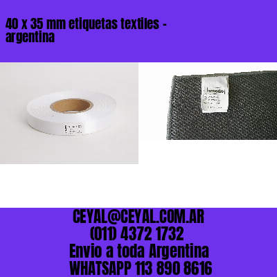 40 x 35 mm etiquetas textiles – argentina