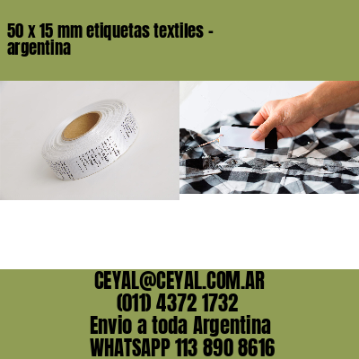 50 x 15 mm etiquetas textiles – argentina