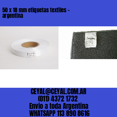 50 x 18 mm etiquetas textiles – argentina