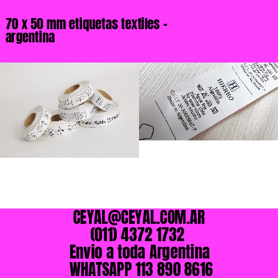 70 x 50 mm etiquetas textiles – argentina