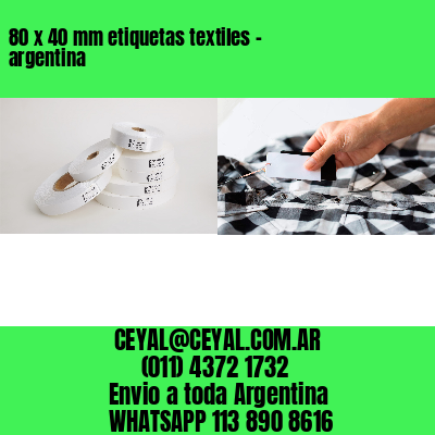 80 x 40 mm etiquetas textiles – argentina