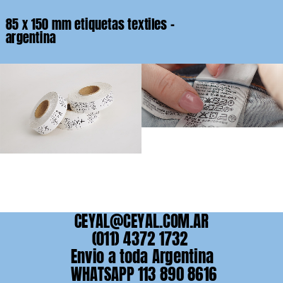 85 x 150 mm etiquetas textiles – argentina