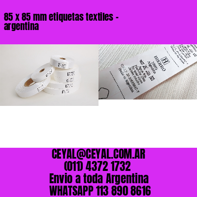 85 x 85 mm etiquetas textiles – argentina