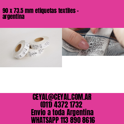 90 x 73.5 mm etiquetas textiles – argentina