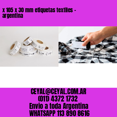 x 105 x 30 mm etiquetas textiles – argentina