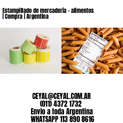 Estampillado de mercadería – alimentos | Compra | Argentina