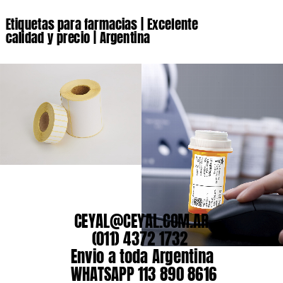Etiquetas para farmacias | Excelente calidad y precio | Argentina
