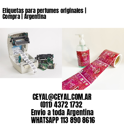 Etiquetas para perfumes originales | Compra | Argentina
