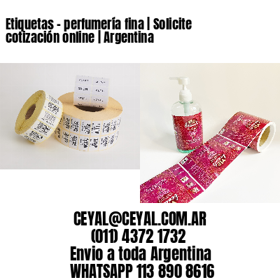 Etiquetas – perfumería fina | Solicite cotización online | Argentina