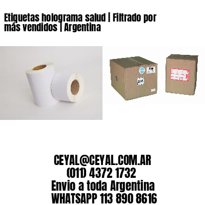 Etiquetas holograma salud | Filtrado por más vendidos | Argentina