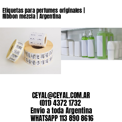 Etiquetas para perfumes originales | Ribbon mezcla | Argentina