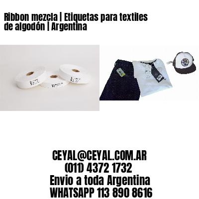Ribbon mezcla | Etiquetas para textiles de algodón | Argentina