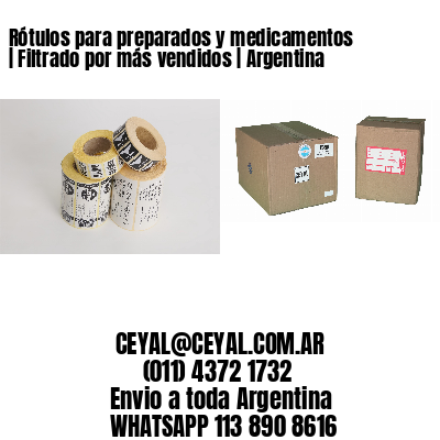 Rótulos para preparados y medicamentos | Filtrado por más vendidos | Argentina