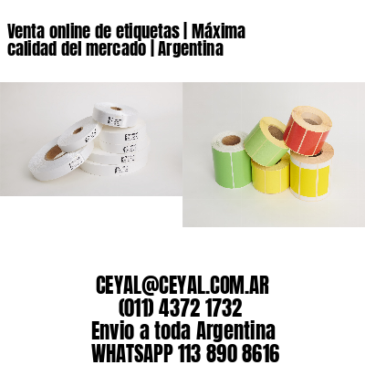 Venta online de etiquetas | Máxima calidad del mercado | Argentina