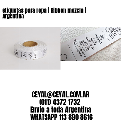 etiquetas para ropa | Ribbon mezcla | Argentina