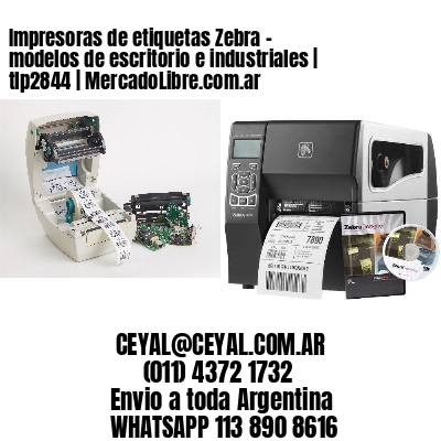 Impresoras de etiquetas Zebra – modelos de escritorio e industriales | tlp2844 | MercadoLibre.com.ar