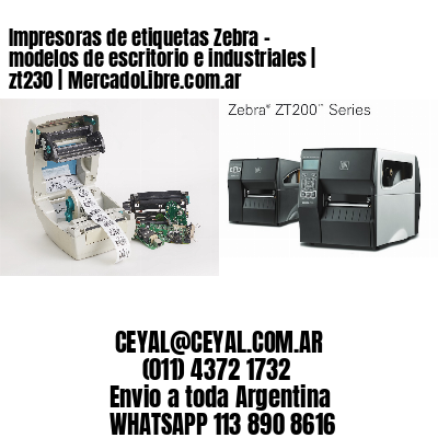 Impresoras de etiquetas Zebra – modelos de escritorio e industriales | zt230 | MercadoLibre.com.ar