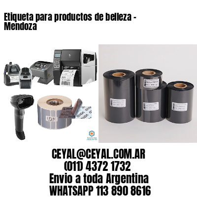Etiqueta para productos de belleza – Mendoza