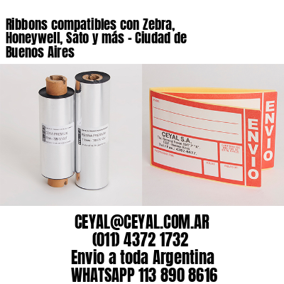 Ribbons compatibles con Zebra, Honeywell, Sato y más – Ciudad de Buenos Aires