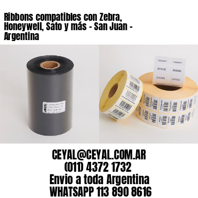 Ribbons compatibles con Zebra, Honeywell, Sato y más – San Juan – Argentina
