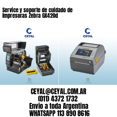 Service y soporte de cuidado de impresoras Zebra GX420d
