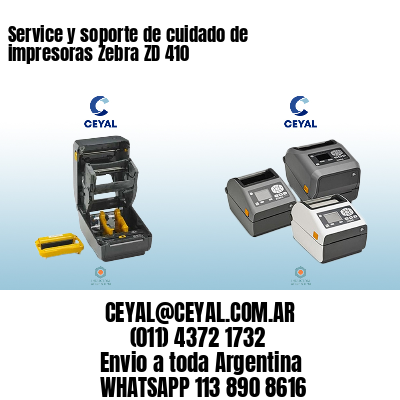 Service y soporte de cuidado de impresoras Zebra ZD 410